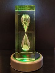 アクリル製:天然ダイヤモンドパウダー砂時計（円柱） - メルカリ 