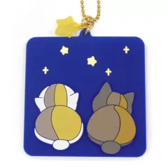 【中古】雑貨 ニャンコ先生＆黒ニャンコ お星さまつきラバーチャーム 「一番くじ 夏目友人帳 ～ニャンコ先生と星景色～」 G賞