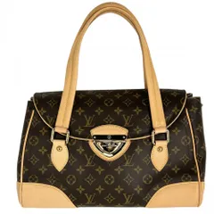 【衝撃価格】 ルイヴィトン ハンドバッグ レディース モノグラム ビバリーGM 肩掛け かばん 鞄 LOUIS VUITTON M40120 ブラウン 茶 ゴールド金具【中古品】のサムネイル