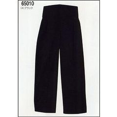 タボパンツ綿100黒4L