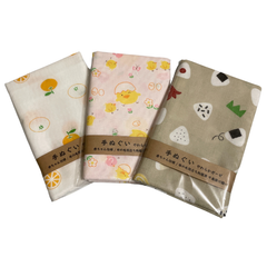 【秋冬仕様 本格手ぬぐい あったかやわらか ３枚セット】綿100% 33×90cm 新品未使用 No.06 赤ちゃん仕様
