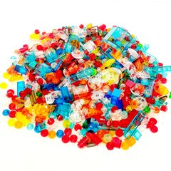 3024　レゴ　クリアパーツ　超大量　透明　炎　火　LEGO　レゴブロック　詰め合わせ