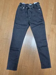 新品 Tommy Hilfiger(トミーヒルフィガー) キッズ 女児 黒 ジーン デニムパンツ デニム 140 150 ポロ