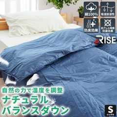 掛布団 シングル ライズ ナチュラルバランスダウン ホワイトグースダウン使用 抗菌 消臭 羽根布団 次世代型掛布団　新品　【3SA-57508NV】