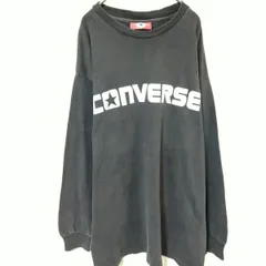 コンバース　希少　アメリカ製　90年代　ロンＴ　メンズＬ　黒色　綿　ビンテージ