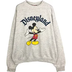 古着 90年代 Disneyland MICKEY MOUSE ミッキーマウス キャラクタースウェットシャツ トレーナー USA製 メンズM相当/eaa591305