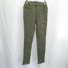 ◇ ⊇ aimoha ウエストゴム 裏起毛 ストレートパンツ サイズS カーキ メンズ E  【1501230030014】