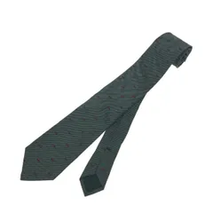 GUCCI グッチ ネクタイ  インターロッキング/GG柄/シルク/ダークグリーン   シルク100％ グリーン メンズ / 240001162232