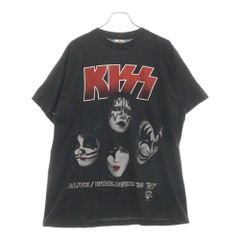 VINTAGE (ヴィンテージ) 90s KISS ALIVE WORLDWIDE TOUR 1996 TEE キッス 両面プリント半袖Tシャツ カットソー ブラック ヴィンテージ