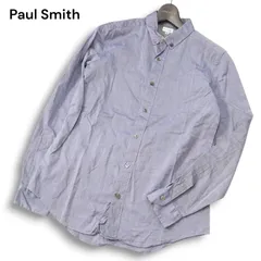 Paul Smith ポールスミス メインライン★ 通年 長袖 ボタンダウン シャツ Sz.M メンズ 日本製