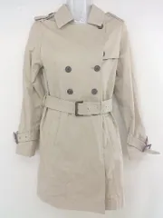 ◇ ◎ mysty woman ミスティウーマン 長袖 トレンチ コート サイズS ベージュ レディース  【中古】 【1205310000767】のサムネイル