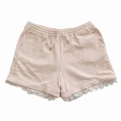 CHLOE クロエ レース スウェット ショートパンツ ショーツ 薄ピンク サイズ150 レディース 【中古】