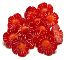 花彫刻　山珊瑚ネックレス、ブレスレットとストラップ使用珠になます。
