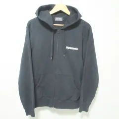 美品 23AW HYSTERIC GLAMOUR ヒステリックグラマー 仙台店リニューアル記念限定 HYSTERIC RADIO ジップアップパーカー L ブラック メンズ 古着 中古 USED
