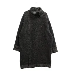 Yohji Yamamoto POUR HOMME (ヨウジヤマモト プールオム) 21AW COLLAR OPEN TURTLE HX-K04-185 カラーオープンタートル ネック ニット セーター グレーのサムネイル