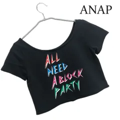 ANAP アナップ 半袖Ｔシャツ ミニＴシャツ ブラック