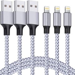 【在庫処分】iPhone14/14 超高耐久 断線防止 Pro/14 lightning 最大2.4A急速充電 ケーブル ProMax/13/13 充電器 3本セット Pro/12/12 2M 【MFi認証】ライトニングケーブル ProMax/11/X/8/i