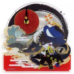 【中古】置き時計・掛け時計 Mondo アクリルクロック 「DMMスクラッチ! Crazy Raccoon スクラッチ第六弾」 A-8賞