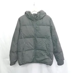 ◇ ⊇ GU ジーユー リバーシブル 長袖 中綿ジャケット サイズL ブラック メンズ レディース E  【1502180039584】