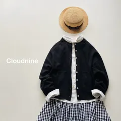 Cloudnine クラウドナイン ミラノリブ編み 12G クルーネック カーディガン ブラック ワイド ゆったり ナチュラル