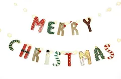 Lumierechat クリスマス ガーランド 飾り付け 装飾 メリークリスマス パーティー サンタ 子供 LED(ルドルフ,  ソロ)のサムネイル