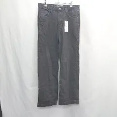 ◇ Θ ZARA ザラ デニムストレート デニムパンツ サイズ38 ブラック系 メンズレディース E  【1505130011371】