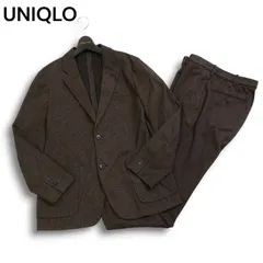 UNIQLO ユニクロ 秋冬 千鳥柄★ ストレッチ コンフォート ジャケット & パンツ セットアップ スーツ Sz.L/M　メンズ