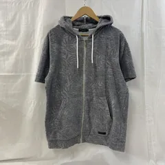 クレストブリッジ　BLACK LABEL 半袖ジップアップパーカー パイル地 クレストブリッジ BLACK LABEL 半袖ジップアップパーカー パイル