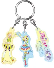 【中古】キーホルダー 3.新条ひなき＆南みれぃA 3連アクリルキーホルダー 「アイカツ!×プリパラ」