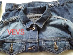 967y【秋冬に最適】VEVS Gジャン デニムジャケット レディース S
