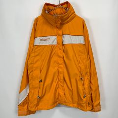 【古着】コロンビア オレンジ マウンテンジャケット Mサイズ