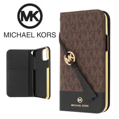 新品⭐︎マイケルコース iPhone13シリーズ 手帳型 ケース かわいい タッセルチャーム付き スマホケース MICHAEL KORS Folio Case Bright White/Ballet