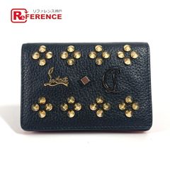 クリスチャンルブタン　スタッズケース　ブラックレザー k9557a_1.jpg