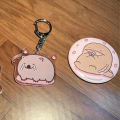 ★なんでもいきもの★桜シリーズ 缶バッジ・アクキー2種