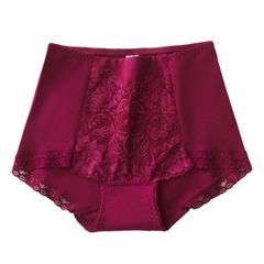 ハイウエストショーツ レディース 綿 すっぽり 深ばき ストレッチレース エレガント 花柄 引き締め 伸縮性 通気性 大きいサイズ 下着 rs028