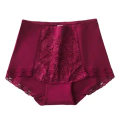 ハイウエストショーツ レディース 綿 すっぽり 深ばき ストレッチレース エレガント 花柄 引き締め 伸縮性 通気性 大きいサイズ 下着 rs028