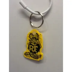 ラットフィンク Rat Finkラバーキーホルダー イエロー　車　バイク　アキーホルダー キーリング キーチェーン  ストラップのサムネイル