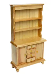 ミニチュア家具　食器棚　ドールハウス　アンティーク　キッチンボード　シンク　木製見受けられます