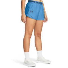 【送料無料】 アンダーアーマー レディース ハーフパンツ・ショーツ ボトムス New Freedom Playup Shorts Viral Blue/Midnight Navy