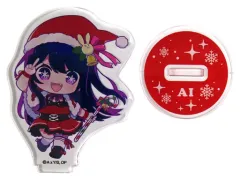 【中古】アクリルスタンド・アクリルパネル 星野アイ(サンタver.) 「推しの子 トレーディングミニキャラアクリルスタンド ジャンプフェスタ2024ver.」