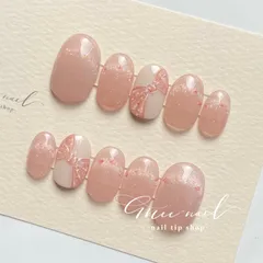 ✽.｡.:*・ﾟ･ flower festival nail ･  :.｡ ｡.:*･✽  ネイルチップ　ブライダル　成人式　ブライダルネイル　シンプル　白無垢　和装　お花