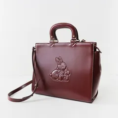 美品 フランシュリッペ franche lippee おやこうさぎかちっとBAG/ボルドー ウサギ ショルダーバッグ【2400013671835】のサムネイル
