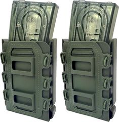 マガジンポーチ マグポーチ オリーブドラブ 2個 M4 AK P90 SCAR - メルカリ