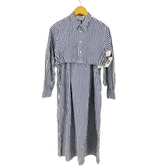 ズッカ ミックスストライプシャツワンピース ZUCCa / S ミックスストライプ / シャツワンピース(M beige(03