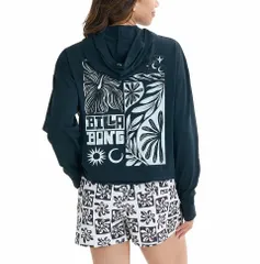 2025春夏 新品【BILLABONG/ビラボン】【水陸両用】MORFY ZIP UP HOODED RASHGUARD ジップラッシュガード BLK レディース BF01C852