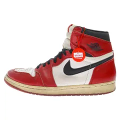 NIKE (ナイキ) 観賞用 AIR JORDAN 1 CHICAGO 1994年製 エア ジョーダン シカゴ ハイカットスニーカー ホワイト/レッド/ブラック US8/26cm 130207-101のサムネイル