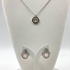 ✨美品✨SWAROVSKI サークルネックレス&ピアス セット