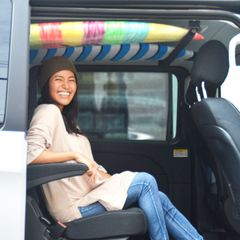 100系ハイエース車内キャリア ウィンドウガードバータイプサーフ