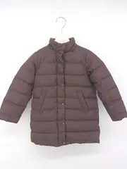 ◇ green label relaxing UNITED ARROWS キッズ ジップアップ ダウン ジャケット サイズ115 ブラウン レディース E  【1302060012337】