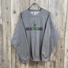 GILDAN ギルダン HEAL THC ARE HEMP マリファナ柄 スウェット トレーナー XL